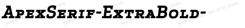 ApexSerif-ExtraBold字体转换