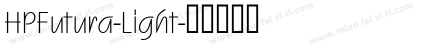 HPFutura-Light字体转换