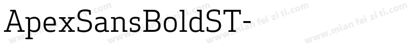 ApexSansBoldST字体转换