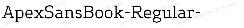 ApexSansBook-Regular字体转换