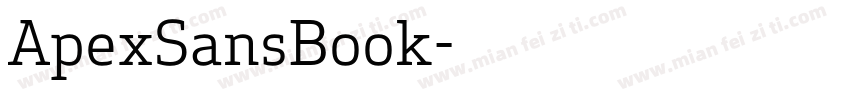 ApexSansBook字体转换