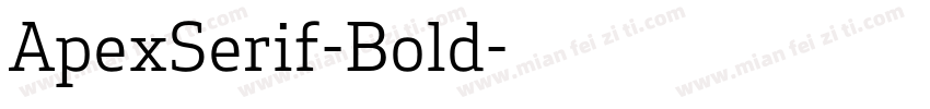 ApexSerif-Bold字体转换