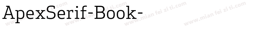 ApexSerif-Book字体转换