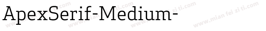 ApexSerif-Medium字体转换