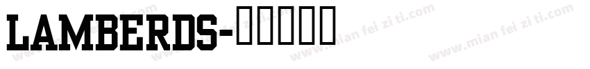 Lamberds字体转换