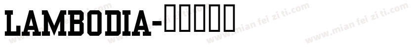 Lambodia字体转换