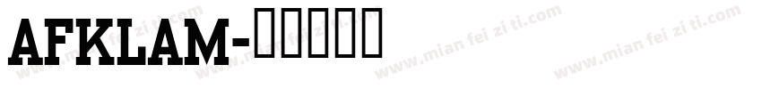 afklam字体转换