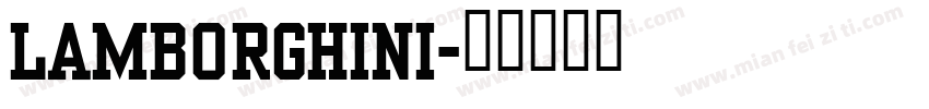 lamborghini字体转换