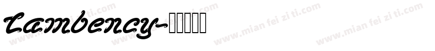 Lambency字体转换