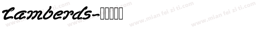 Lamberds字体转换