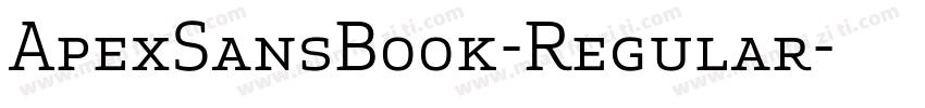 ApexSansBook-Regular字体转换