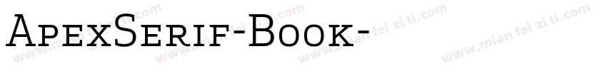ApexSerif-Book字体转换