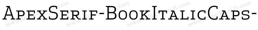 ApexSerif-BookItalicCaps字体转换