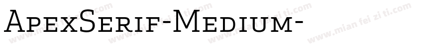 ApexSerif-Medium字体转换