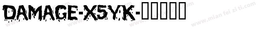 Damage-X5yK字体转换