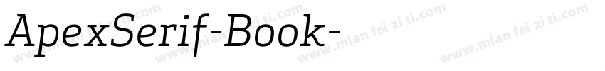 ApexSerif-Book字体转换