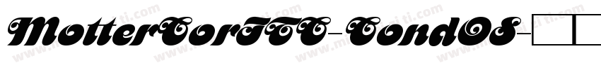 MotterCorITC-CondOS字体转换