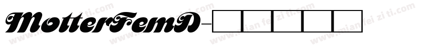 MotterFemD字体转换