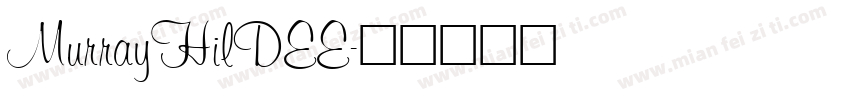 MurrayHilDEE字体转换