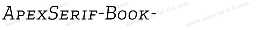 ApexSerif-Book字体转换