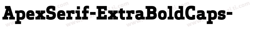 ApexSerif-ExtraBoldCaps字体转换