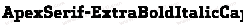 ApexSerif-ExtraBoldItalicCaps字体转换