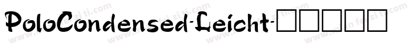 PoloCondensed-Leicht字体转换