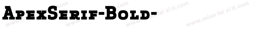 ApexSerif-Bold字体转换
