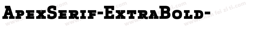 ApexSerif-ExtraBold字体转换