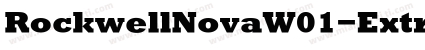 RockwellNovaW01-Extr字体转换