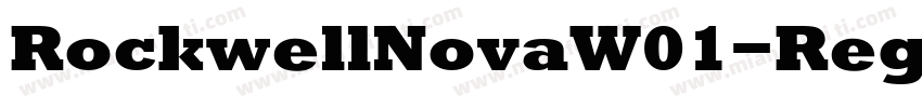 RockwellNovaW01-Regu字体转换