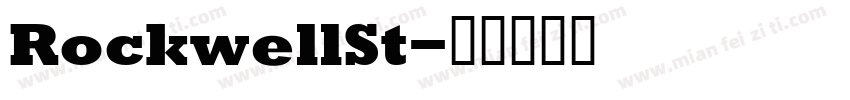 RockwellSt字体转换
