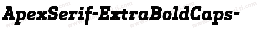 ApexSerif-ExtraBoldCaps字体转换