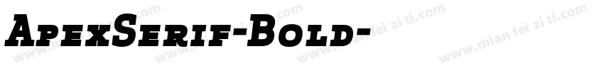 ApexSerif-Bold字体转换