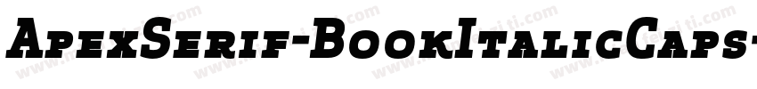 ApexSerif-BookItalicCaps字体转换