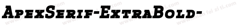 ApexSerif-ExtraBold字体转换