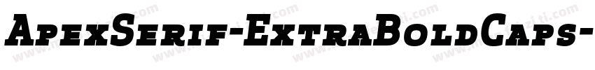 ApexSerif-ExtraBoldCaps字体转换