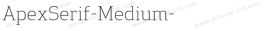 ApexSerif-Medium字体转换