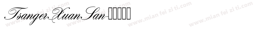 TsangerXuanSan字体转换