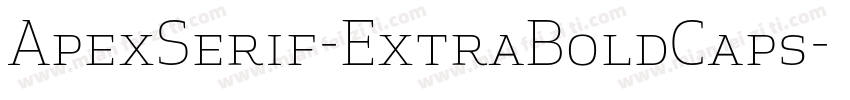 ApexSerif-ExtraBoldCaps字体转换