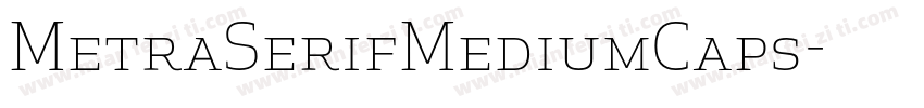 MetraSerifMediumCaps字体转换