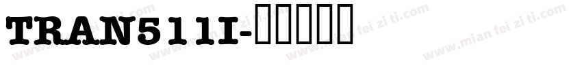 TRAN511I字体转换
