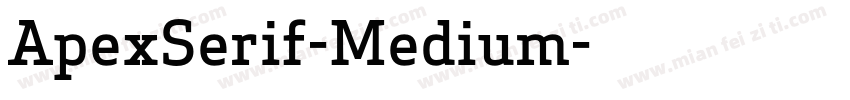 ApexSerif-Medium字体转换