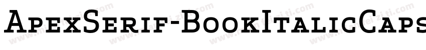 ApexSerif-BookItalicCaps字体转换