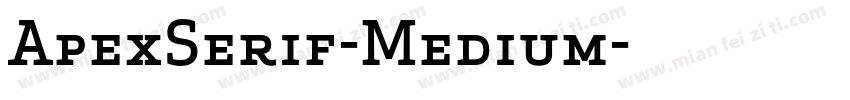ApexSerif-Medium字体转换
