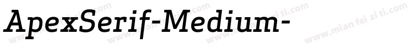 ApexSerif-Medium字体转换