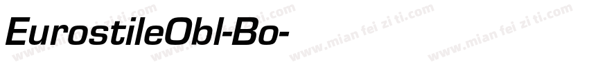 EurostileObl-Bo字体转换