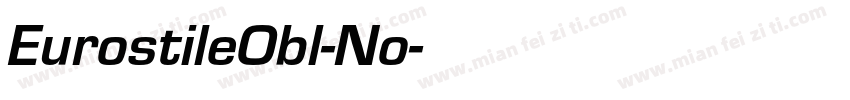 EurostileObl-No字体转换