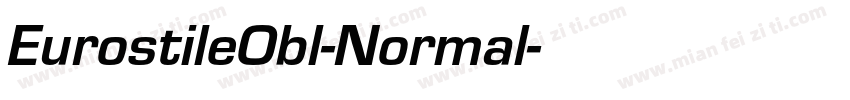 EurostileObl-Normal字体转换