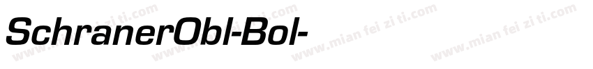 SchranerObl-Bol字体转换